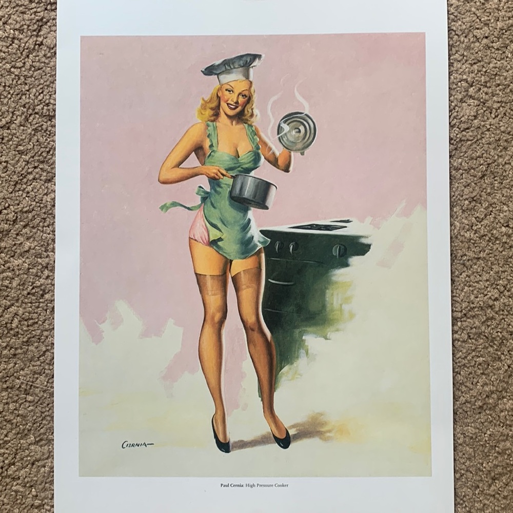 Paul Cernia Kitchen Pin Up Print